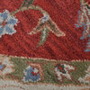Hand Tufted Wool Area Rug Oriental Red Beige