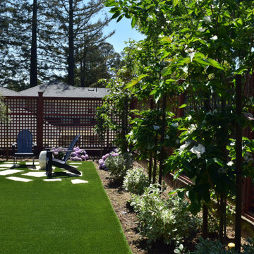 Spacious Garden with patio and lawn