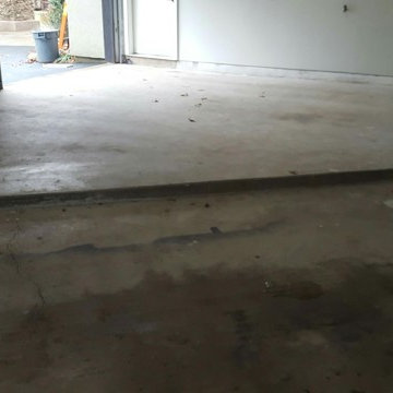 Oil, Cracks, Uneven Floor, Cold Weather, Unhappy Client