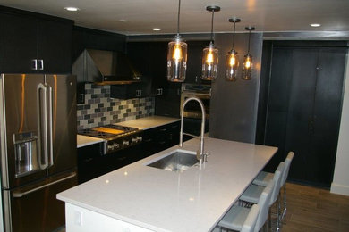 Inspiration for a small modern kitchen remodel in Denver