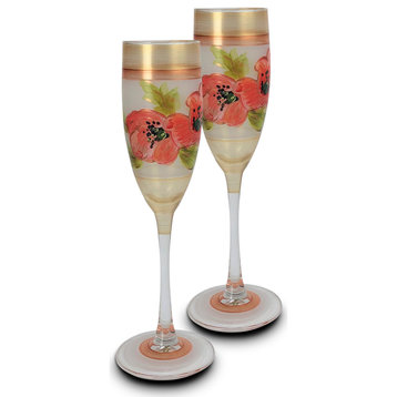 Poppy Champagne, Set of 2