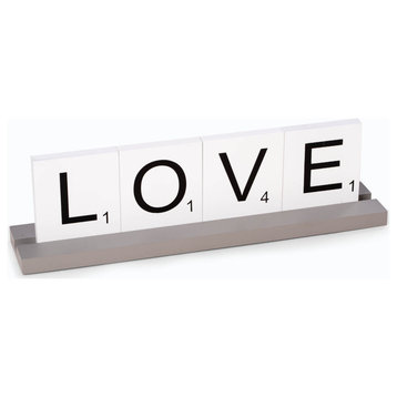 Love Scrabble Letter Tile Wooden Sign