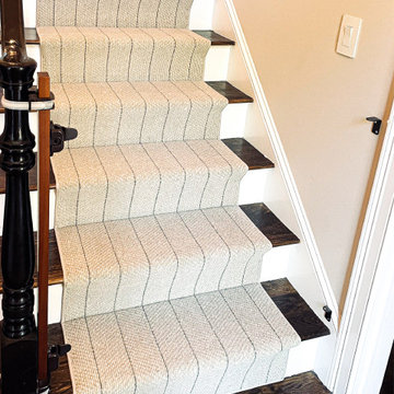Nourison Pacific Stripe in Pasture Stair Runner