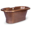 Thales 5' Copper Freestanding Bathtub with Overflow
