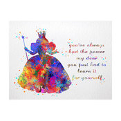 Glinda The Good Witch Wizard Of Oz Contemporary Watercolor Art Print