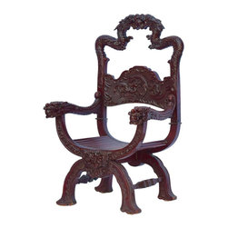 Qing Dynasty Chinese Dragon Throne Chair, circa 1890 - Armchairs And Accent Chairs