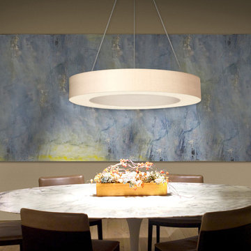 Ring Shade LED Pendant above Dining Table