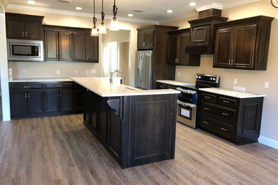 Example of a minimalist kitchen design in Atlanta