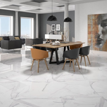 Trevi Gloss Large Format Marble Effect Tiles