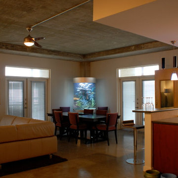 Contemporary Cylinder in Open Concept