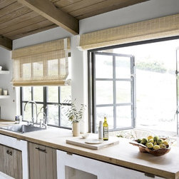 Smith and Noble Natural Woven Flat Fold Shades - Window Treatments