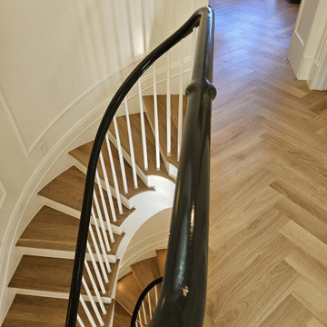 Project #131 | Three-Story Elliptical Staircase in Historic Home
