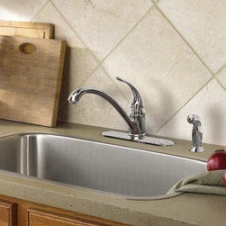 Moen Torrance Chrome one-handle low arc kitchen faucet - Kitchen Faucets