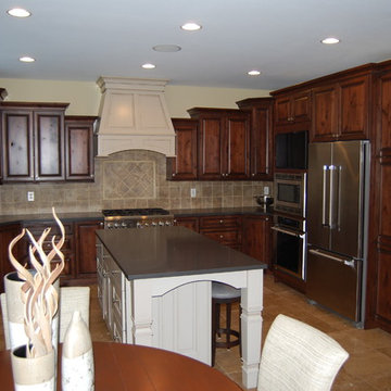 Dark Cabinets White Island, White Vanity