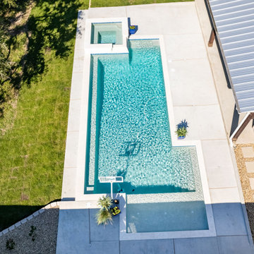 Geometric Pool with a modern touch
