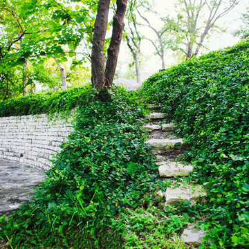 Natural Stone Path to the Creek Below