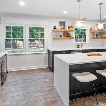 Transitional Kitchen, Pantry and Laundry Design Charlotte, NC