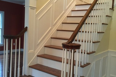 Inspiration for a timeless staircase remodel in New York