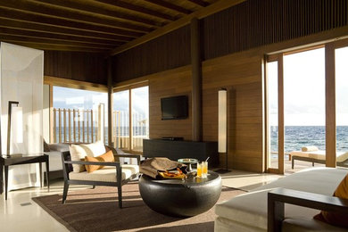 Inspiration for an eclectic living room remodel in Other