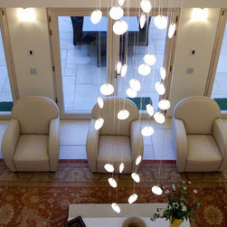 REEF - MILK GLASS BLOWN GLASS CHANDELIER - Products