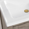 Gela Single Bath Vanity With Ceramic Basin, Fir Wood Grey, 24", No Mirror