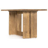 Erie Oak Wood Modern Trestle Counter Table 72"