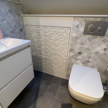 Luxurious marble loft shower room