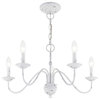 Traditional Chandelier, Antique White