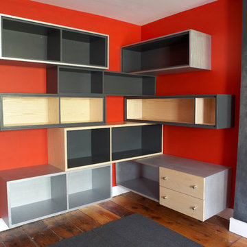 Teenager's Red Bedroom