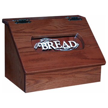 Amish Made Oak Bread Box, Asbury Stain