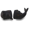 Whale Top and Tail Black Distressed Finish Bookends Set of 2