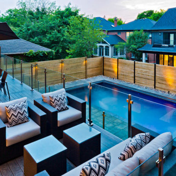 Toronto Landscaping Project with Pool Construction Interlocking and Deck