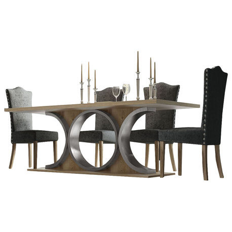 Saphire L13 Dining Table Set, 60.99"