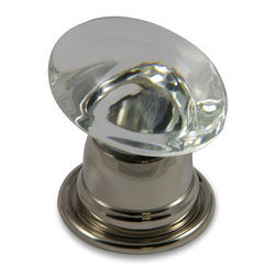 Oval design Crystal Knob - Cabinet And Drawer Knobs