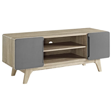 Tread 47" TV Stand, Natural Gray