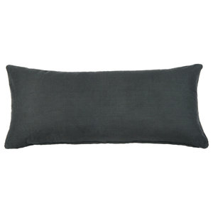 Howard Elliott Sultry Black Kidney Pillow Contemporary