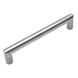 Cosmas - Contemporary Cabinet Bar Pull, Satin Nickel, Set of 10 - Cabinet And Drawer Handle Pulls