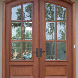 Arch Top Mahogany Doors - Front Doors