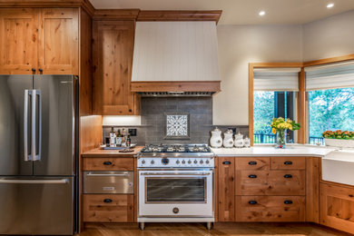 Kitchen - rustic kitchen idea in Other