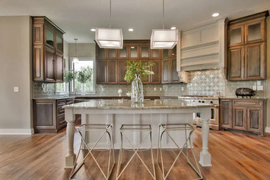 Example of a transitional kitchen design in Wichita