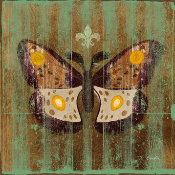 "Arcadian Day Moth" Painting Print on Canvas by Evelia