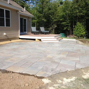 Full Color Bluestone Patio and Deck