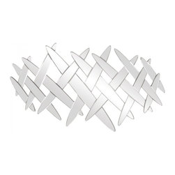 www.essentialsinside.com: jetson crosshatch design mirror - Wall Mirrors