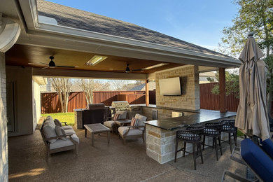 Example of a patio design in Dallas