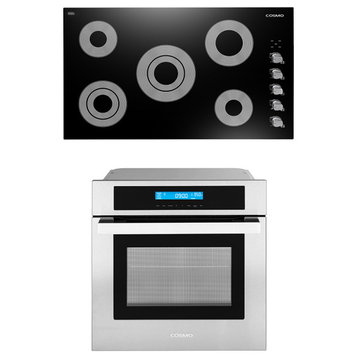 2PC Kitchen Package with 36" Electric Cooktop & 24" Electric Wall Oven