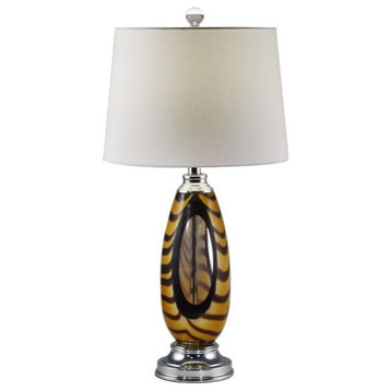 Dale Tiffany AT17086 Bengal Tiger, 1 Light Table Lamp, Chrome