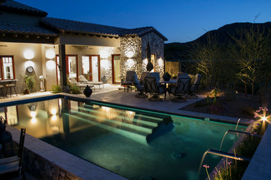 This is an example of a southwestern landscaping in Phoenix.