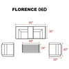 Florence 6 Piece Outdoor Wicker Furniture Set 06D