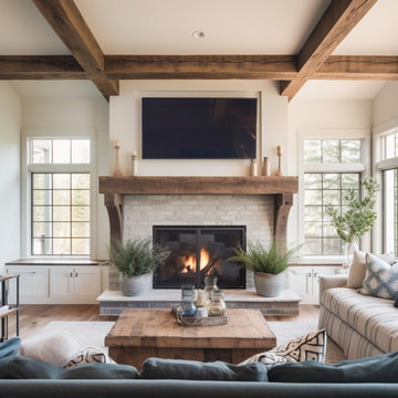 Gorgeous Fireplace Mantels with Wooden Corbels