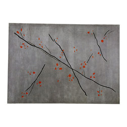Mat The Basics - Mat The Basics Inari Grey and Orange Rug - Rugs